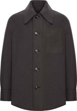 Ami Wool Gabardine Overshirt