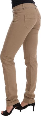 Costume National Womens Beige Cotton Stretch Slim Fit Jeans Clothing