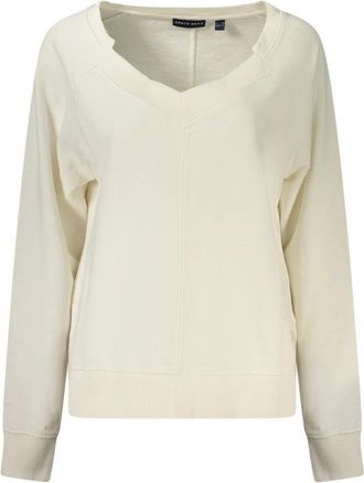 North Sails Sweatshirt met V-hals en lange mouwen - Dames - Sweatshirts - Wit - L - Hoodies & sweatvesten
