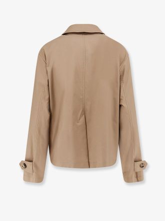 Max Mara Womens Jacket Smmbambola Cotton Blend Brown