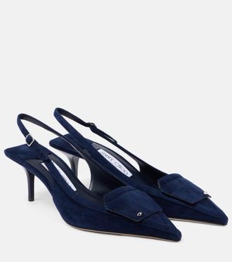 Jimmy Choo London Frances 60 suede slingback pumps