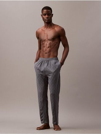 Calvin Klein Mens Icon Cotton Stretch Sleep Pants - Grey - XL