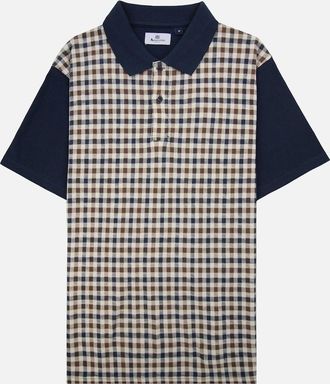 Aquascutum Mens Aquascutum Iconic Front Polo Navy 11 - Size: 42