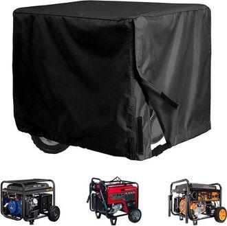 No Brand Funda Port&aacute;til Para Generador, Tienda Antipolvo Para Motor Y Equipo, Resistente A Los Rayos Uv Y A La Lluvia, Se Adapta A La Mayor&iacute;a, 967671 Cm, Negra