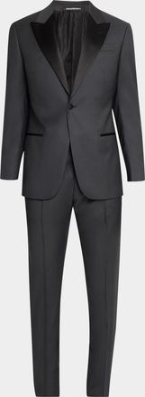 Emporio Armani Men & apos;s G Line Wool Satin-Trim Tuxedo