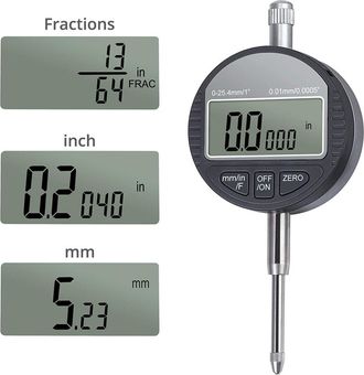 Trade Shop Trade Shop - Comparatore Centesimale Digitale Con Display 0-25,4mm/0,5 Tornio 0,01mm/0,005