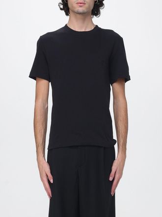 Saint Laurent T-shirt slim fit in cotone con scollo a girocollo