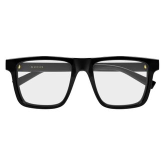 Gucci Vierkant Optisch Montuur - unisex - Brillen - Zwart - 53 MM - Accessoires