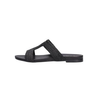 Tango Schoenen, Dames, Zwart, 40 EU, Leer, Zwarte Leren Sandalen Mila 517