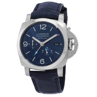 Officine Panerai Luminor BiTempo Automatic Blue Dial Mens Watch PAM01361