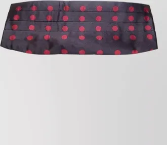Dolce & Gabbana silk pleated polka-dot cummerbund belt