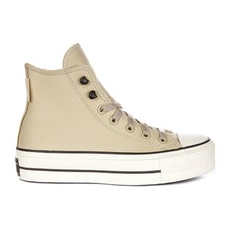 Converse Lift Platform Cream Leather Trainers - female - Converse - Sneakers - Beige - 4 1/2 UK - Shoes