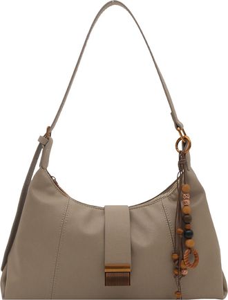 Generic PU Shoulder Bag Tote Bag Hobo Handbag for Women Travel Shopping Work (Khaki)