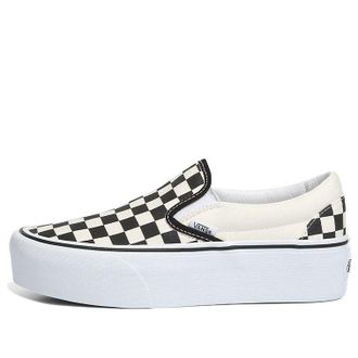 Vans Classic Slip-On Stackform Checkerboard - Black White VN0A7Q5RTYQ