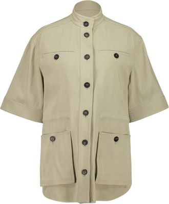 Ferragamo Saharan Jacket - Dames - Zomerjassen - Beige - XS - Katoen - Jassen