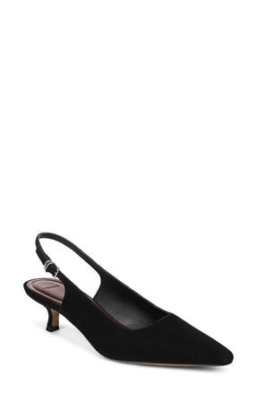 Vince Sabra Slingback Kitten Heel Pump in Black-Dm at Nordstrom, Size 6.5
