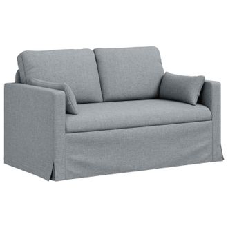 vidaXL Sof&aacute; Gris Claro 139 X 78 X 80 Cm Tela Vidaxl