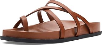Calvin Klein Helden Womens Sandals Dark Natural Leather : 8.5 M