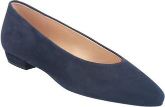 Marc Fisher Bodie Pointed Toe Flat in Dark Blue at Nordstrom, Size 7.5