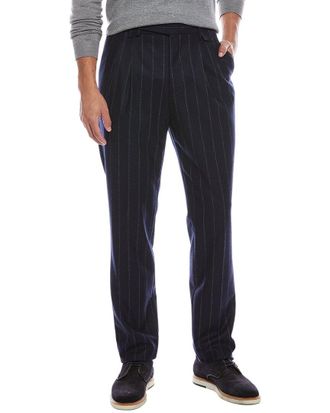 Brunello Cucinelli Pleated Leisure Fit Wool Pant