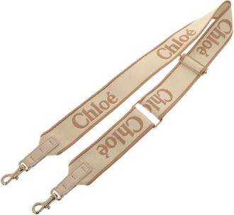Chlo&eacute; Pre-owned Accessories, female, Beige, Size: ONE SIZE Pre-owned Canvas home-office