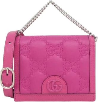 Gucci Pre-owned Mini Bags, female, Pink, Size: ONE SIZE Pre-owned Vintage Mini Shoulder Bag