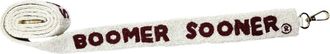 La Chic Designs Womens Boomer Sooner Beaded Bag Strap In White