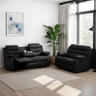 Seconique Roma 3+2 Suite in Black