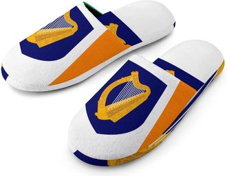 Generic Irish Flag Ireland National Emblem Mens House Slippers Slip Indoor Slipper On Shoes Warm Outdoor