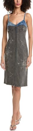 3.1 Phillip Lim Liberty Two-Toned Denim Slip Dress