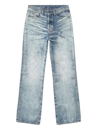 Diesel 1971 D-Sent acid-wash distressed jeans - women - Cotton - 29 - Blue