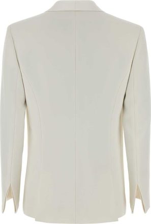 Giorgio Armani Silk Cady Blazer - White