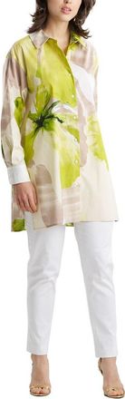 Natori Orchid Poplin Oversized Shirt