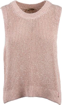 Herno Beige Pink Polyester Cotton Viscose Vest