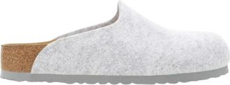 Birkenstock Lichtgrijs Amsterdam Regular Sandalen - Dames - Slip ons - Grijs - 41 EU - Schoenen