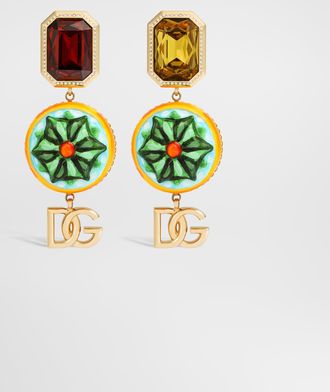 Dolce & Gabbana Clip Earrings - Woman Bijoux Multi-colored Metal Onesize