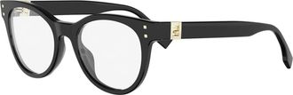 Fendi Fold Optisch Montuur - Dames - Brillen - Zwart - 51 MM - Accessoires