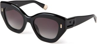 Furla Zonnebril Glanzend Zwart