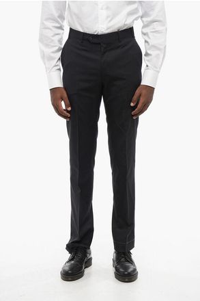 Corneliani Virgin Wool MANTUA Pants with Hidden Closure size 46