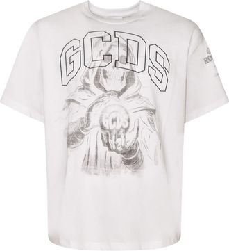 GCDS T-shirt - Heren - T-shirts - Wit - L - Tops