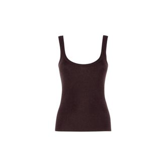 Nenette Top de Punto Ajustado - Tops - Mujer - Marr&oacute;n - XS