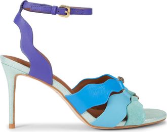 Kurt Geiger Sun Wave Ankle Strap Sandal in Open Blue at Nordstrom, Size 6.5Us