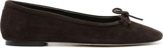Aeyde suede ballerina shoes - women - Suede - 37 - Brown