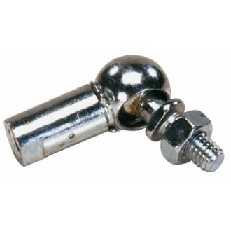 AMA Snodo in acciaio sinistro filetto M6x1 con dado e anello