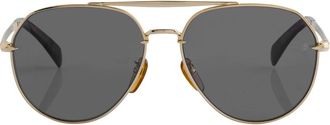 Eyewear by David Beckham Pilotenzonnebril - Dames - Accessoires - Geel - Maat: ONE Size