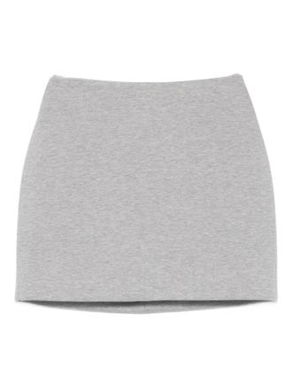 DAVID KOMA m&eacute;lange-effect mini skirt - Grey