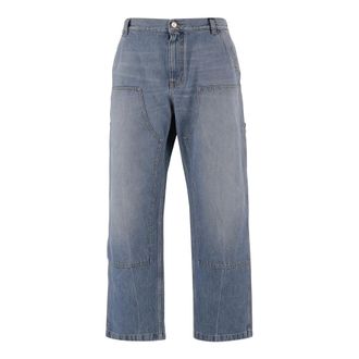 Versace Straight Jeans, male, Blue, Size: W32 Medusa Biggie Jeans