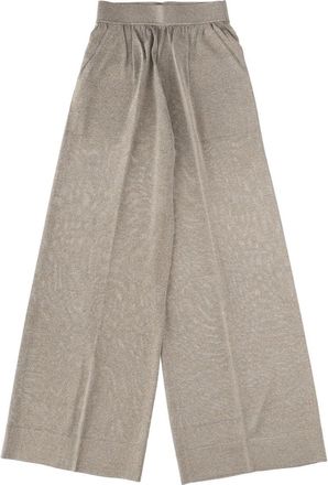 Circus Hotel Neutrals Wide-Leg Viscose-Blend Tailored Pants