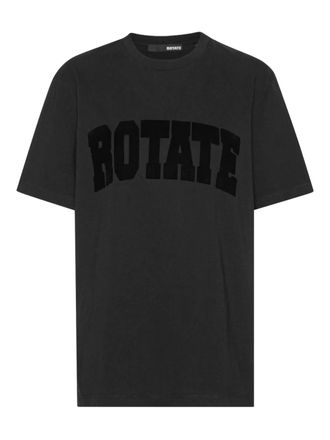 Rotate oversized cotton T-shirt - women - Organic Cotton - M - Black