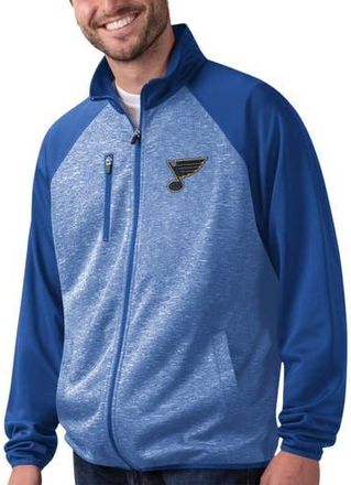 G-III Sports by Carl Banks Mens G-III Sports by Carl Banks Blue St. Louis Blues Runners Raglan Full-Zip Track Jacket at Nordstrom, Size Medium